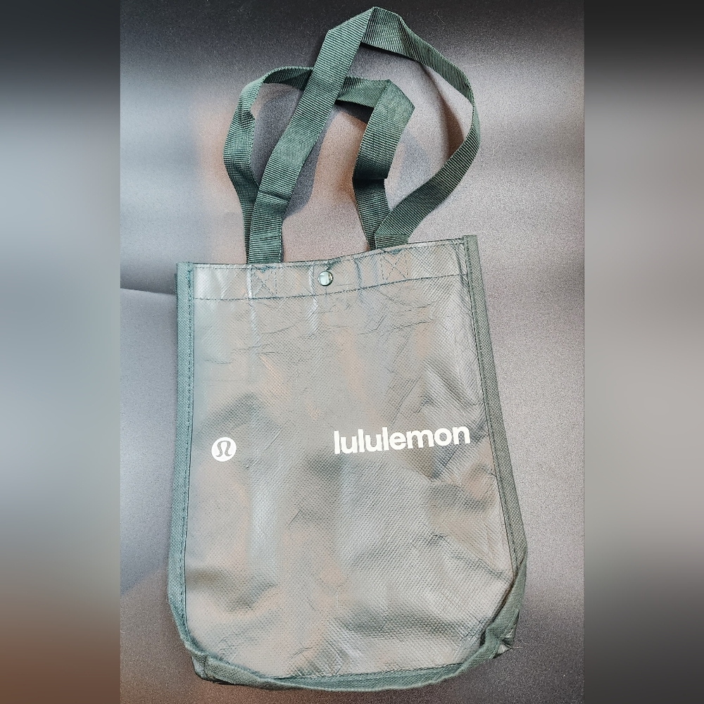 Lululemon Army Green Reusable Tote Bag